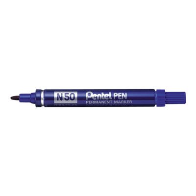 3474370750020-Pentel PEN N50 - Marqueur permanent - pointe ogive - bleu-Angle gauche-0