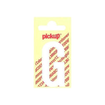 8711234222060-Pickup - Étiquette autocollante - 90 mm - Lettre G - blanc mat-Avant-0