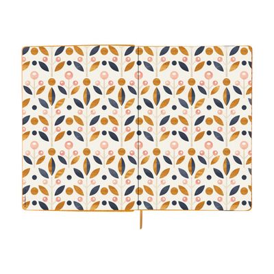 3108725881472-Oberthur Carmen - Carnet de notes souple A5 - uni - moutarde-Avant-1