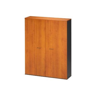 3483600741110-Armoire haute JAZZ+ - L158 x H211 x P48 - 4 portes pliantes - 10 étagères - Aulne-Angle droit-0