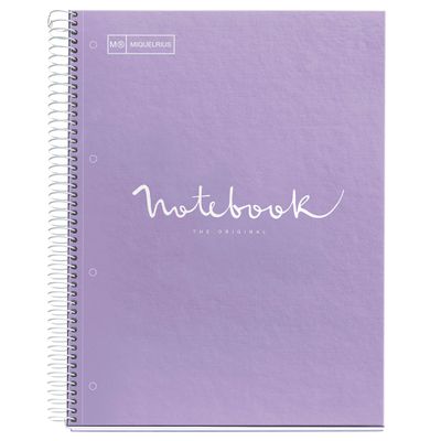 8422593460559-Notebook Emotions, couverture rigide, A4, quadrillage 5x5 mm, 80 feuilles de 1 couleur, Mique-P_615028_1-0
