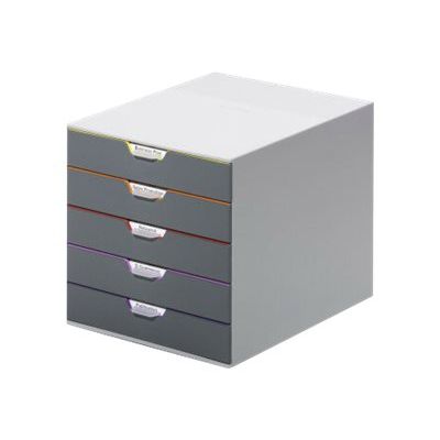 4005546701608-Durable Varicolor - Module de classement 5 tiroirs - multicolore-Angle droit-3