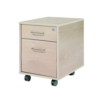 8427951999474-rocada STORE - Socle - mobile - 2 tiroirs - mélamine - blanc, aluminium-P_622192_1-0