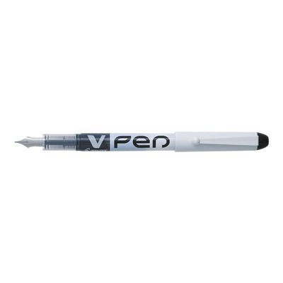 4902505326516-Pilot V Pen - Stylo plume - noir - 0,4 mm - pointe moyenne-Angle gauche-0
