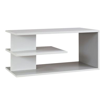 3483600215659-Top surmeuble bicolore SUNDAY pour rangement 80 cm - Blanc/gris-Angle gauche-0