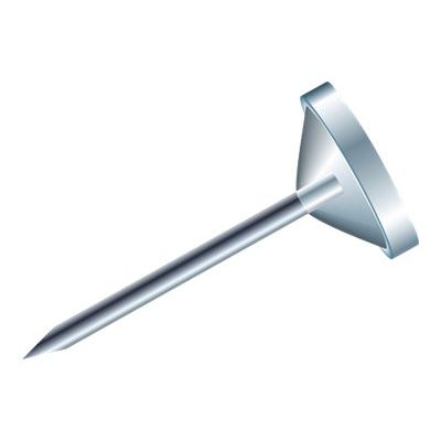 3364220145123-Exacompta - 100 Épingles tête plate - 5 mm - transparent-Angle droit-1