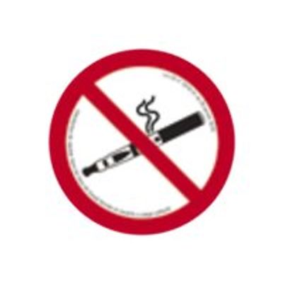 8711234129956-Pickup - Panneau de signalisation - 180 mm - Interdiction de vapoter et de fumer-Avant-0