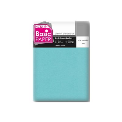 8715119760746-Pickup - Carton de lin - A4 (210 x 297 mm) - 215 g/m² - 10 feuilles - bleu ciel-Avant-0