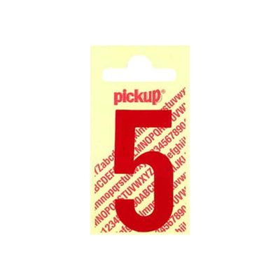8711234243355-Pickup - Étiquette autocollante - 150 mm - Chiffre 5 - rouge brillant-Avant-0