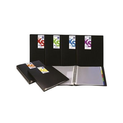 8413623945030-Grafoplas - Livre de présentation rechargeable - 5 positions - pour A4 - noir (pack de 4)--0