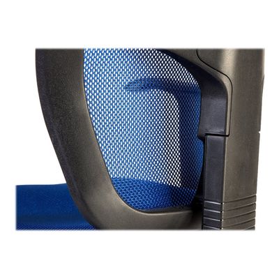 0000000108805-Fauteuil de bureau PHOENIX - accoudoirs fixes - Bleu-Gros plan-6