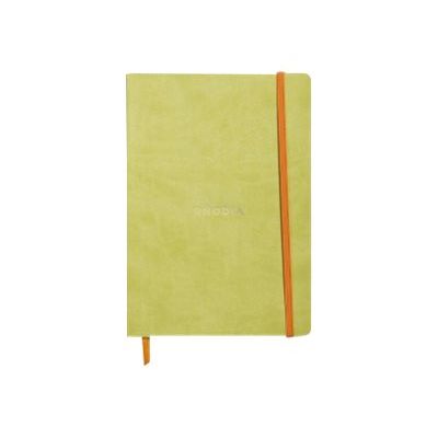 3037921174067-RHODIA Rhodiarama - Carnet souple A5 - 160 pages - ligné - vert anis-Avant-0