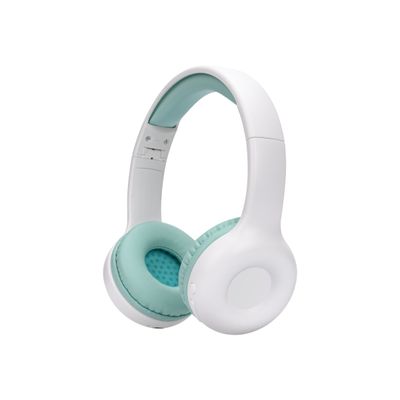 3303170107225-T'nB Kids KIDY - casque filaire pour enfants - blanc et vert-Angle droit-0