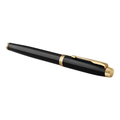 3501179316451-Parker IM - Stylo plume noir GT - pointe fine-Angle droit-0