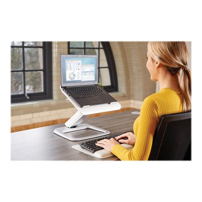 043859751471-Fellowes Hana - Support pour ordinateur portable - blanc-Angle gauche-8