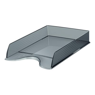 4049793018379-Esselte Fusion - Corbeille à courrier fumé-Angle droit-0