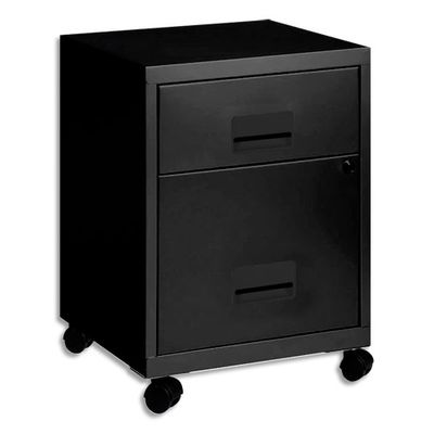 3219090950264-Caisson mobile - 2 tiroirs - noir-P_77032441_1-0