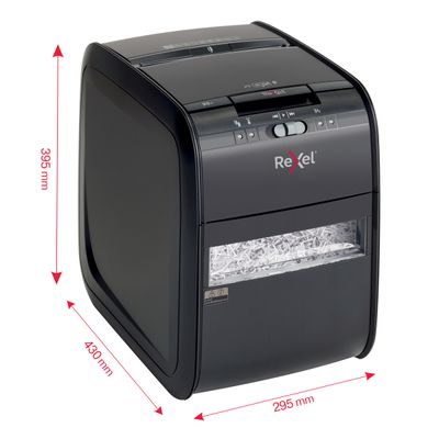 5028252504645-Rexel Auto+ 90X - destructeur de documents coupe croisée - 90 feuilles - Corbeille 20 litres--10
