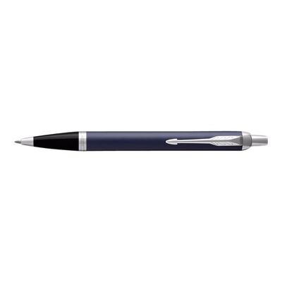 3501179316680-Parker IM - Stylo à bille bleu/argent - encre bleue-Angle gauche-4
