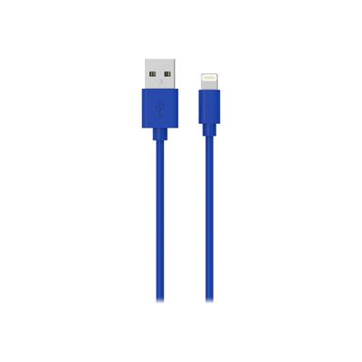 3571211393412-Bigben Wow - câble de charge et de synchronisation USB/Connectique Lightning - 1 m - bleu-Avant-0