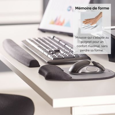 043859497805-Fellowes - Tapis de souris / Repose-poignet en mousse à mémoire de forme - adapté aux souris opti-P_79136476_4-3