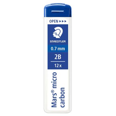 4007817213827-STAEDTLER Mars micro - Etui de 12 Mines pour porte mines - 2B - 0,7 mm-P_79139657_1-0