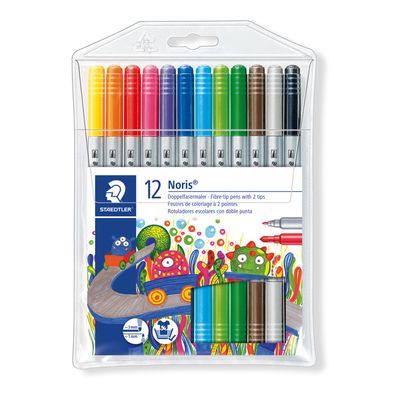 4007817320013-STAEDTLER Noris club - 12 Feutres - double pointe-P_79139686_2-0