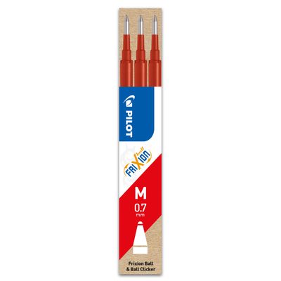 4902505356063-Pilot Frixion Ball - 3 Recharges pour rollers effaçables - 0,7 mm - rouge-P_79145023_1-0