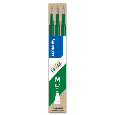 4902505356087-Pilot Frixion Ball - 3 Recharges pour rollers effaçables - 0,7 mm - vert-P_79145024_2-0