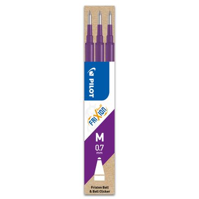 4902505356094-Pilot Frixion Ball - 3 Recharges pour rollers effaçables - 0,7 mm - violet-P_79145026_1-0