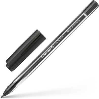 4004675004581-Schneider Tops 505 M- Stylo-bille - Noir – Pointe Moyenne avec Corps Transparent et Capuc-P_79151301_2-1