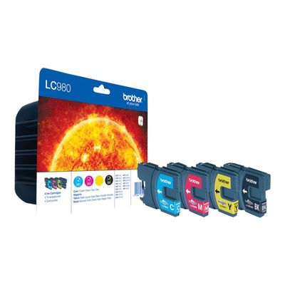 5014047561023-Brother LC980 - Pack de 4 - noir, cyan, magenta, jaune - cartouche d'encre originale-P_79347065_1-0