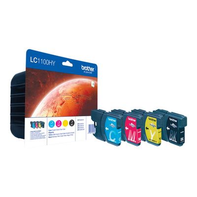 5014047561566-Brother LC1100XL - Pack de 4 - noir, cyan, magenta, jaune - cartouche d'encre originale-P_79349204_1-0