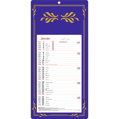 3664447118505-Oberthur - Plaque Skytos mensuel - 16 x 33,3 cm - disponible dans différentes couleurs-P_79351460_2-1