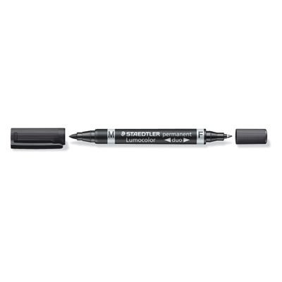 4007817348031-STAEDTLER Lumocolor duo - Marqueur permanent - double pointe fine et moyenne - noir-P_79352482_2-1