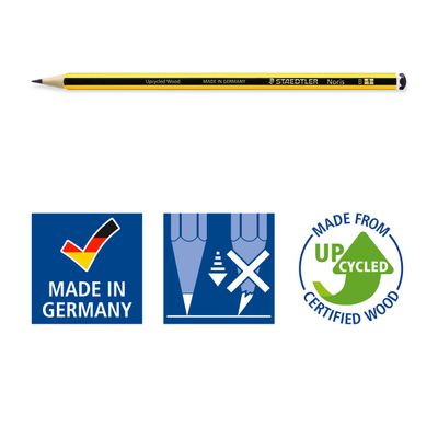 4007817119013-STAEDTLER Noris - Pack de 6 Crayons à papier - HB - 2 mm - avec 2 gommes-P_79360064_5-3