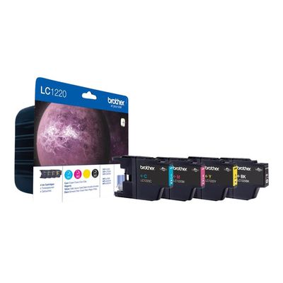 5014047562938-Brother LC1220 - Pack de 4 - noir, cyan, magenta, jaune - cartouche d'encre originale-P_79368898_1-0