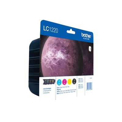 5014047562938-Brother LC1220 - Pack de 4 - noir, cyan, magenta, jaune - cartouche d'encre originale-P_79368898_2-1