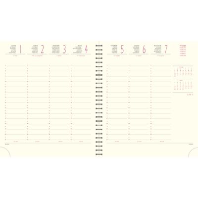 3660942124379-Agenda spiralé Swan Eurotime 18W - 1 semaine sur 2 pages - 15 x 17 cm - disponible dans diff-P_79369756_4-3