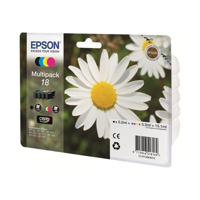 8715946518169-Epson 18 Pâquerette - Pack de 4 - noir, cyan, magenta, jaune - cartouche d'encre originale-P_79372028_1-0