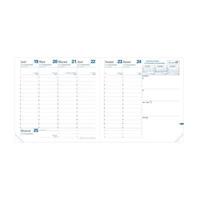3371010335473-Agenda Toscana Executif avec répertoire - 1 semaine sur 2 pages - 16 x 16 cm - noir - Quo -P_79374426_2-1