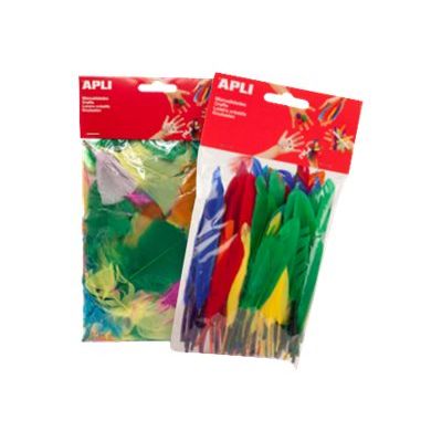 8410782130604-Apli - 100 plumes - coloris assortis-P_79383235_1-0