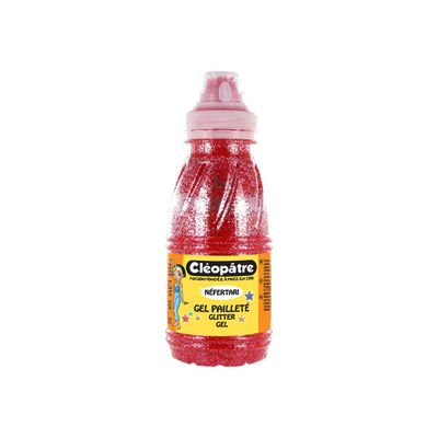 3134725003651-Cléopâtre NÉFERTARI - Peinture gel à paillettes - rouge - 250 ml-P_79384120_1-0