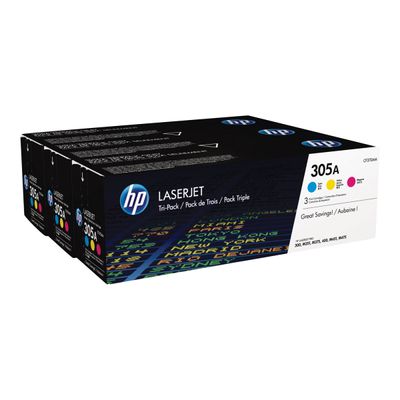 0887111403049-HP 305A - Pack de 3 - cyan, magenta, jaune - cartouche laser d'origine-P_79389780_1-0