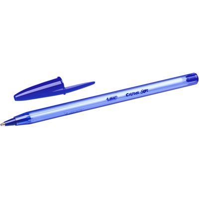 3086123340749-BIC Cristal SOFT - 4 Stylos à bille - noir, rouge, bleu, vert - 1.2 mm-P_79389863_3-2