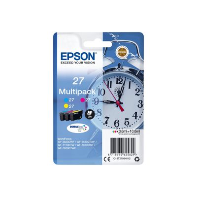 8715946535043-Epson 27 Réveil - Pack de 3 - cyan, magenta, jaune - cartouche d'encre originale-P_79390523_1-0