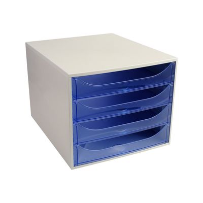 9002493423343-Exacompta Ecobox - Module de classement 4 tiroirs - gris/bleu glacé transparent-P_79394115_2-1