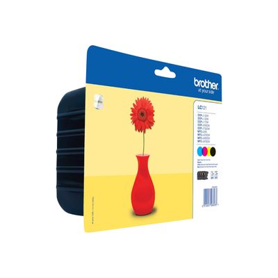 5014047566233-Brother LC121 - Pack de 4 - noir, cyan, magenta, jaune - cartouche d'encre originale-P_79396212_1-0
