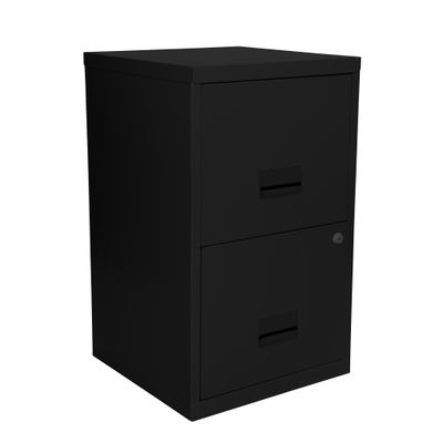 0400794012522-Classeur 2 tiroirs pour dossiers suspendus - 66 x 40 x 40 cm - noir-P_79401252_1-0