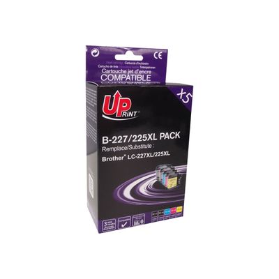 3584770889562-cartouche compatible Brother LC225XL/LC227XL - Pack de 5 - noir x2, cyan, magenta, jaune - -P_79401414_1-0